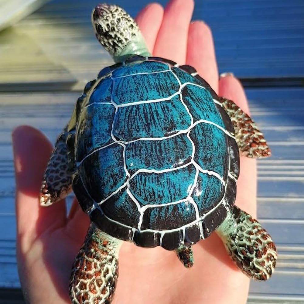 Sea Edge 海亀の置物 Turtle オブジェ 置物 彫刻 | 海亀亀 幅59.5x奥行20.5x31(cm) 置物